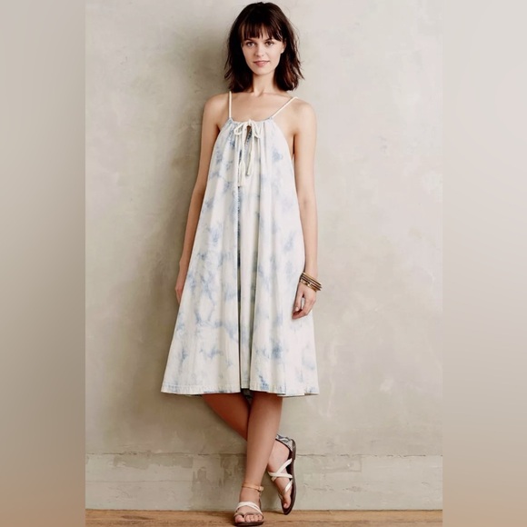 Anthropologie Holding Horses Chambray Swing Dress - Picture 11 of 12